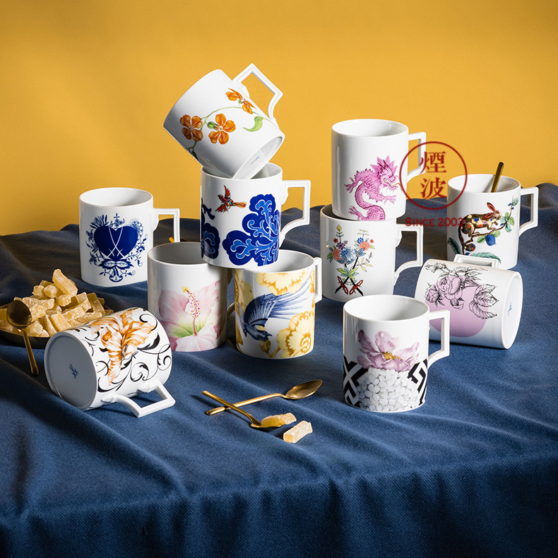 Germany Berlin MEISSEN mason porcelain series magic rabbit keller cup tea cups