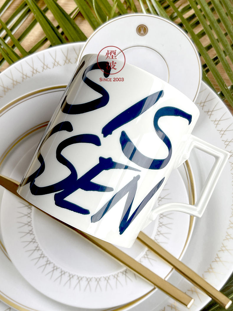 Germany Berlin MEISSEN mason porcelain series THIS IS MEISSEN alphabet keller cup