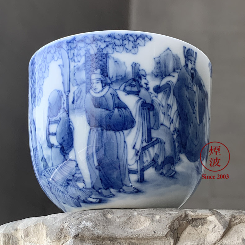 Jingdezhen nine burn hand - made porcelain nine paragraphs experienced three main minister JuYi qianlong cylinder cup chicken