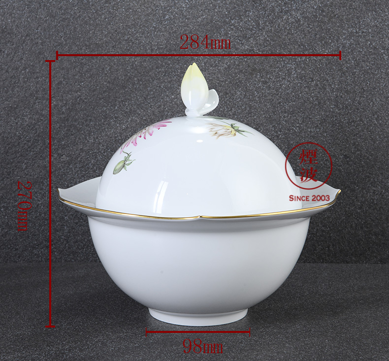 German mason MEISSEN porcelain magic wave series banquet tureen soup bowl of soup plate tableware