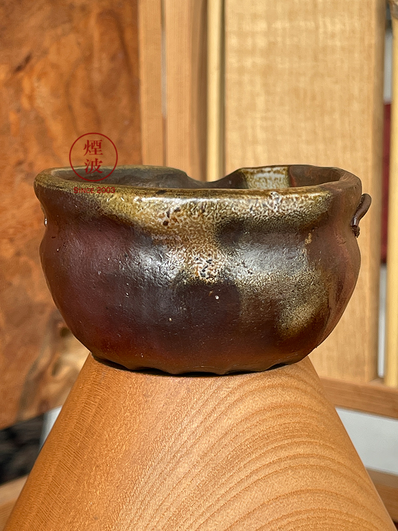 Japanese national treasure case before 焼 world yamamoto TaoXiu firewood wonderful vitrified til glaze red soup cold justice