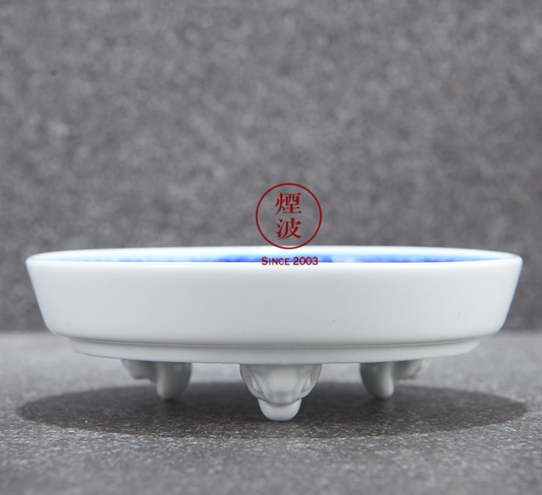Jingdezhen lesser RuanDingRong made lesser money three - legged ancient incense incense'm burning incense coil head of appliance