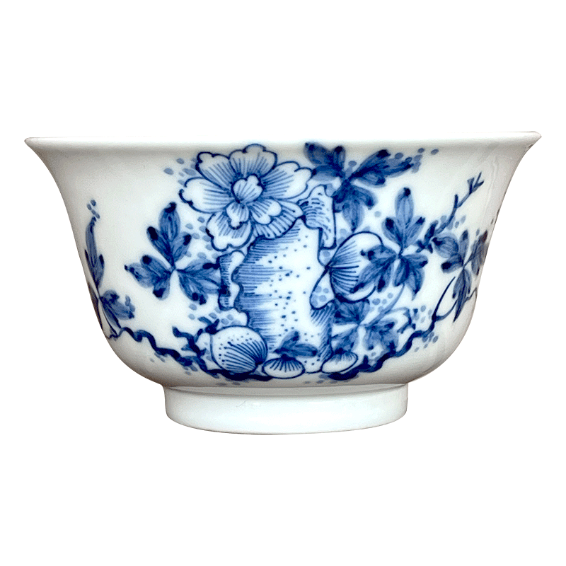 The smoke jingdezhen lesser RuanDingRong made lesser hand - made peony rock sample tea cup tea cups