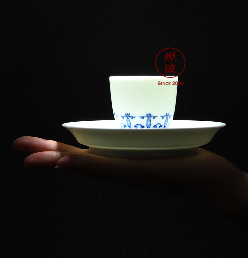 Jingdezhen sleep mountain hidden up porcelain imitation kangxi Ding You com.lowagie.text.paragraph branch lotus lines set of CPU