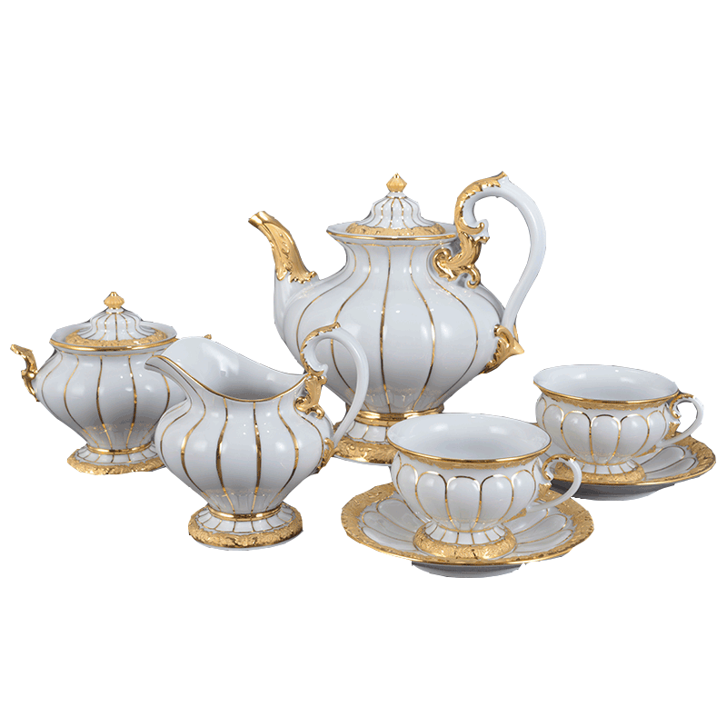 German MEISSEN porcelain mason X - ray Form pure white see colour coffee pot of coffee cup coffee set suits for