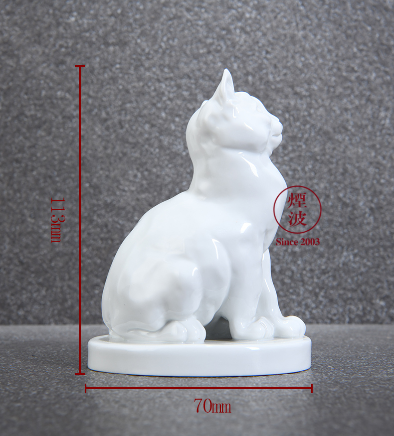 German animal MEISSEN porcelain porcelain mason plastic handicraft furnishing articles that occupy the home act the role ofing is tasted the cat