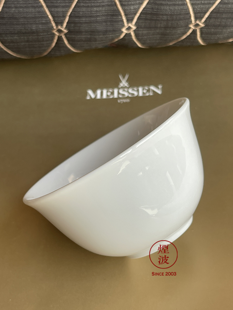 German MEISSEN porcelain mason pure white series single Chinese tea tea cup