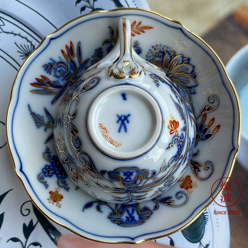 Германия Мейсен Мейсон Фарфор Новая серия хвостовой серии золотой лук итальянский концентрированная чашка кофейной чашки