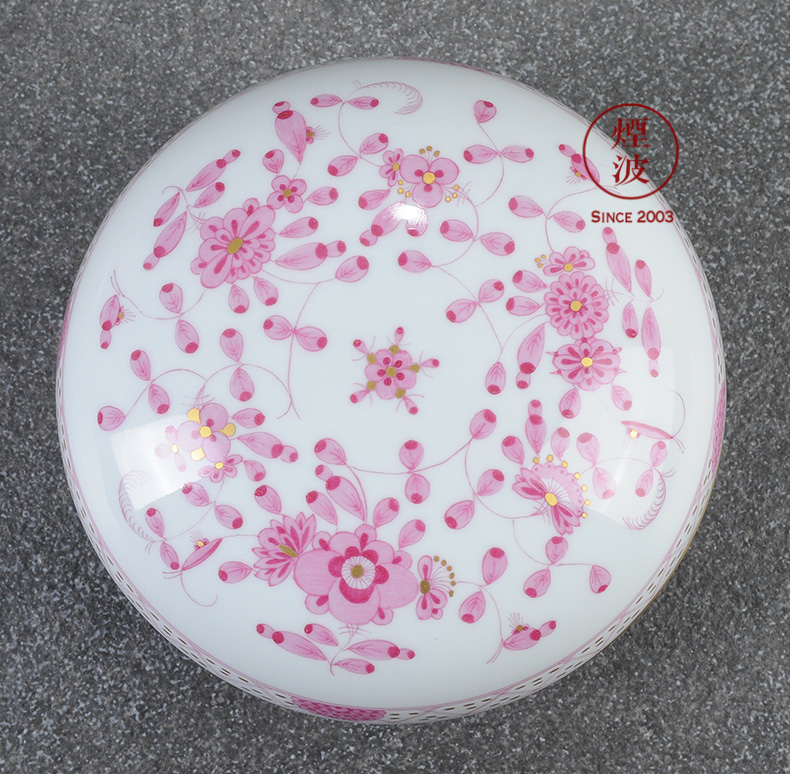 Germany mason MEISSEN porcelain new clipping India flowers decorative candy box POTS store content box
