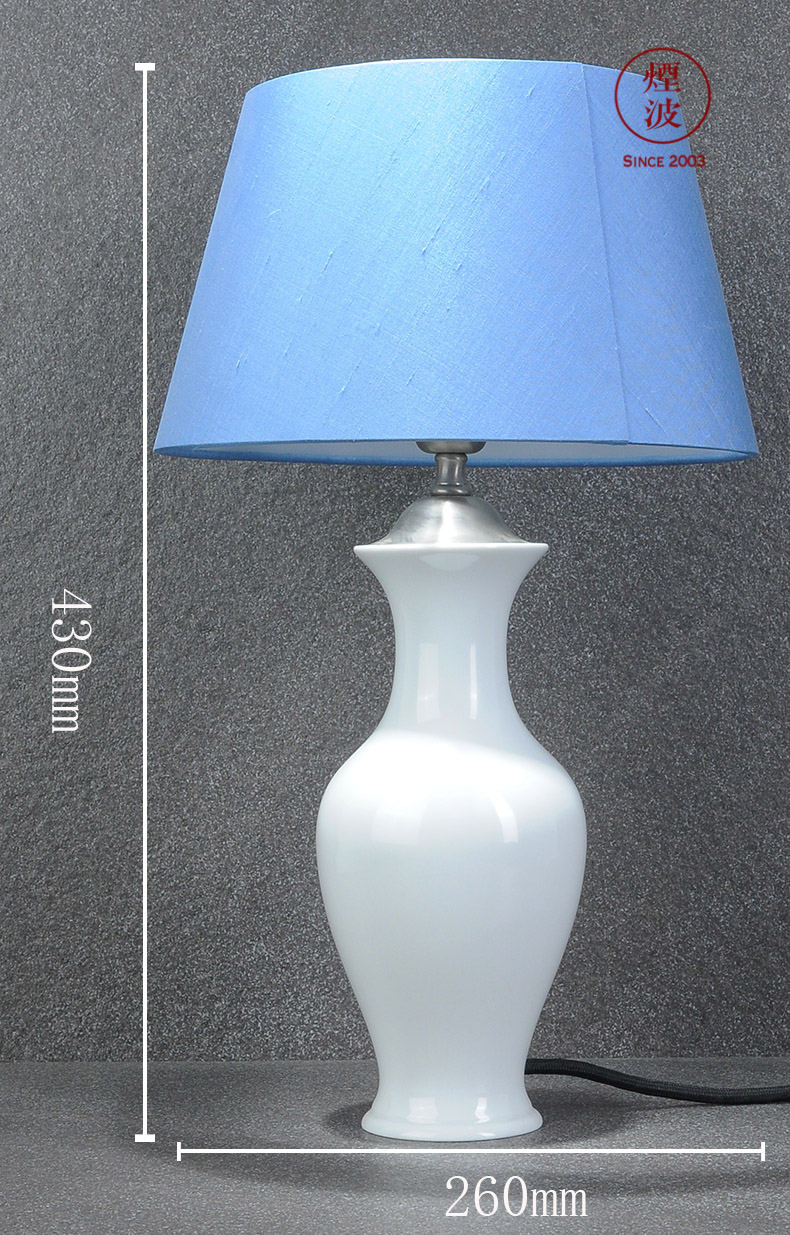 German HOME mason MEISSEN porcelain lamps blue color white vase type desk lamp that occupy the HOME furnishing articles