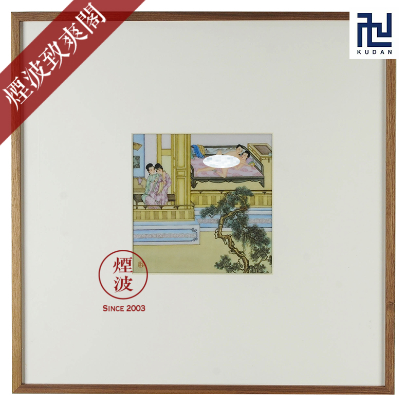 Those painters hand - made famille rose porcelain jingdezhen nine calcinations hand version of jin ping mei porcelain plate painting 62 * 62