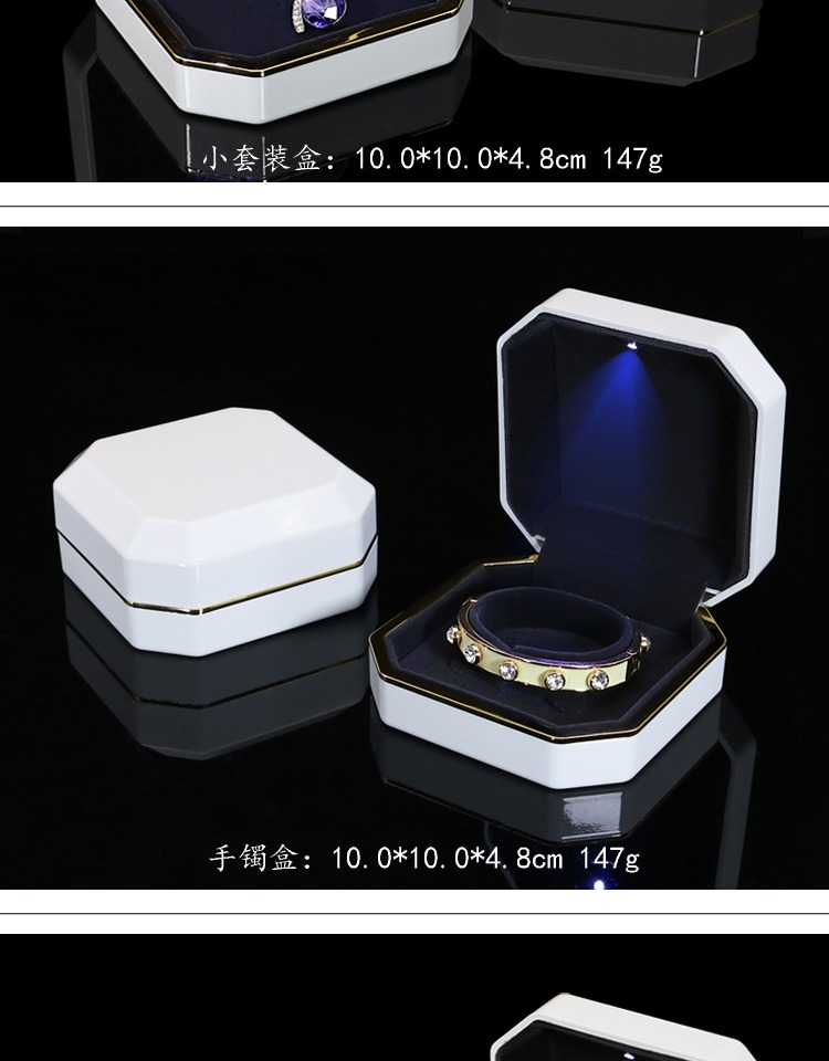 Nhẫn ánh sáng nhẫn nhẫn nhỏ kim cương nhẫn nhẫn hộp trang sức vòng đeo tay vòng tay mặt dây chuyền vòng cổ hộp - Vòng đeo tay Cuff vòng tay pnj
