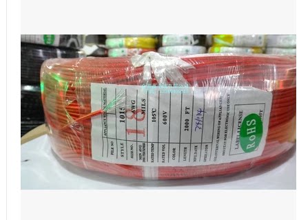 Factory direct sales 1015#18AWG electronic wire American wire 34 0 14 tinned copper wire 610 meters