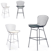 High Chair Home Creativity Hollowed-out Chair Bar Bench Chair Iron Art Nordic Fashion Casual Bar Iron Wire Chair Kitchen Chair