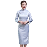 Удерживающий тепло пуховик, ретро стеганое ципао, китайский стиль