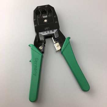 Three-Purpose Network Cable Pliers, Crimping Pliers, 4P6P8P Multi-Functional Wire Stripping Pliers, Network Cable and Telephone Line Tester, Network Tools
