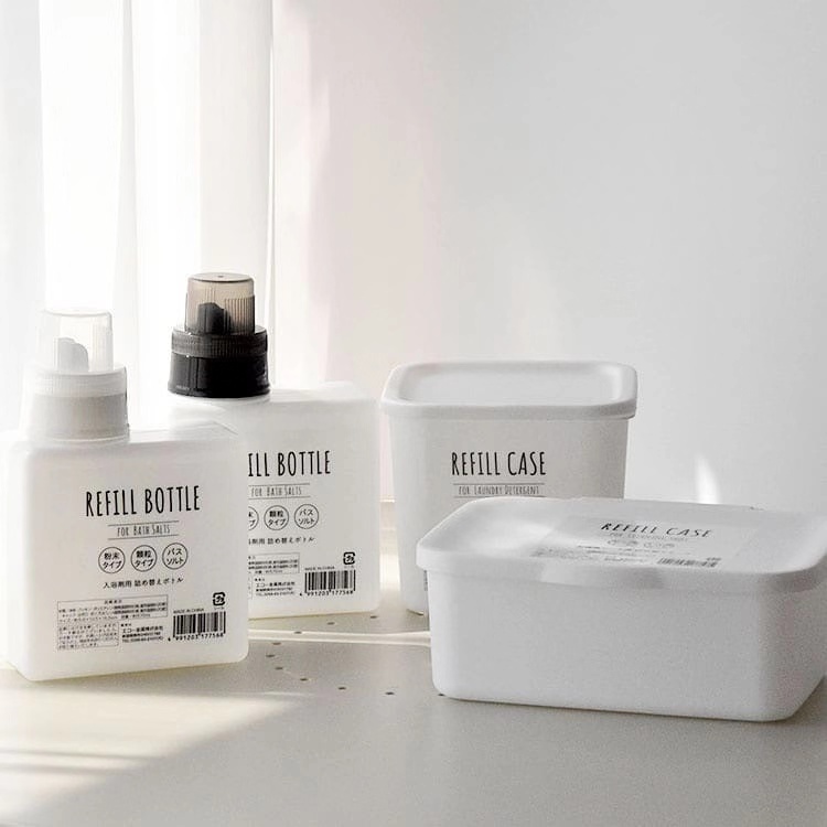 Powder replacement container laundry liquid replacement bottle cleaning tissue storage box baking soda citric acid storage bottle