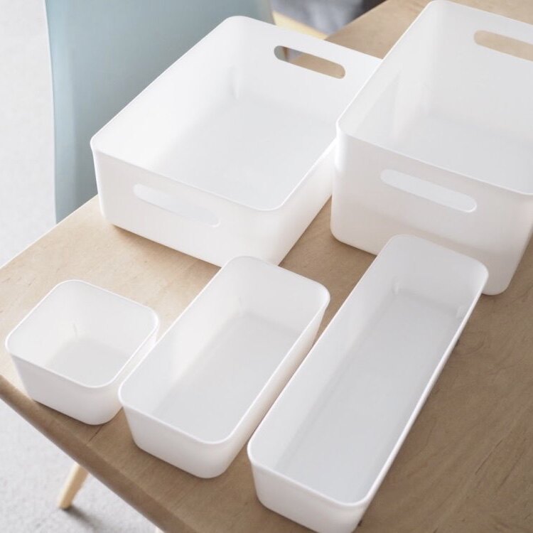 Japan Imported Kitchen Drawer Containing Box Debris Finishing Box Plastic Storage Box Desktop Pencil Case CASE ZONING CASE-TAOBAO