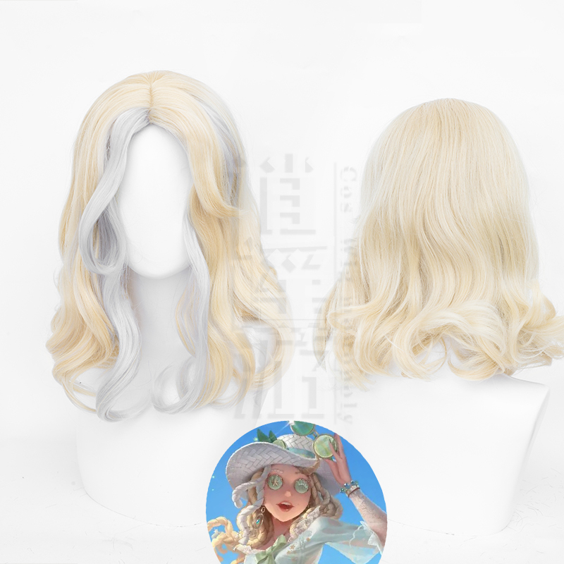 Free-Spirited Fifth Personality Bartender Sea Salt Special Mix Cosplay Wig with Realistic Scalp and Water-Resistant Top