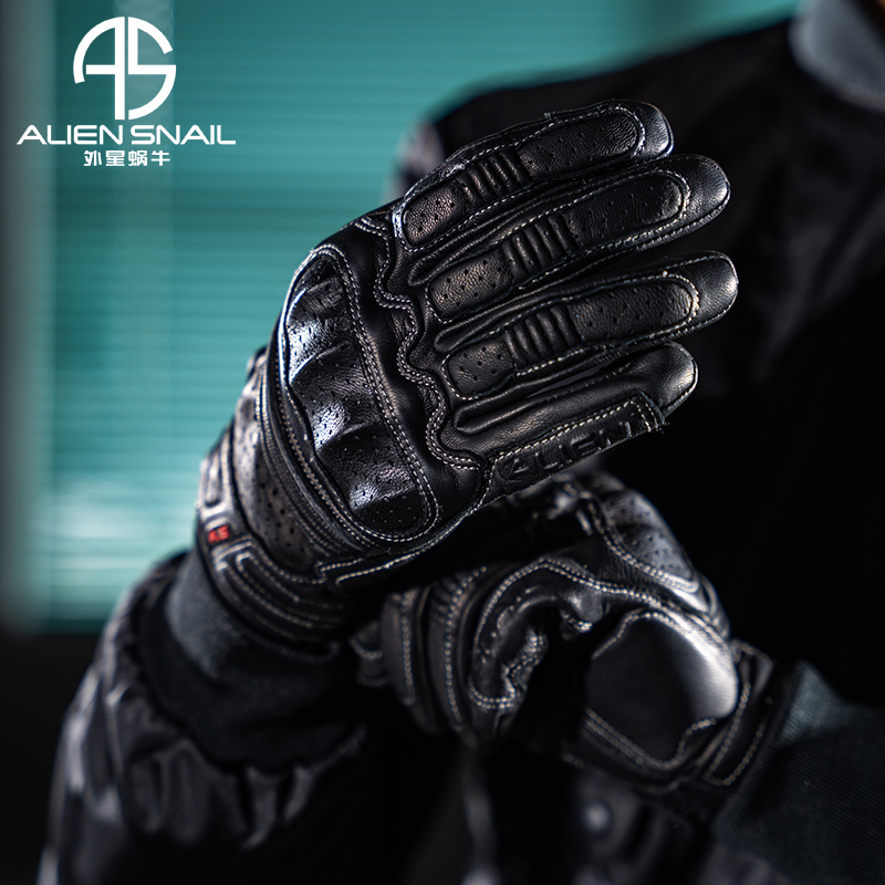 Alien snail V10 motorcycle cycling gloves anti - fall breathable protection fourth season retro motorcycle cyclist gloves