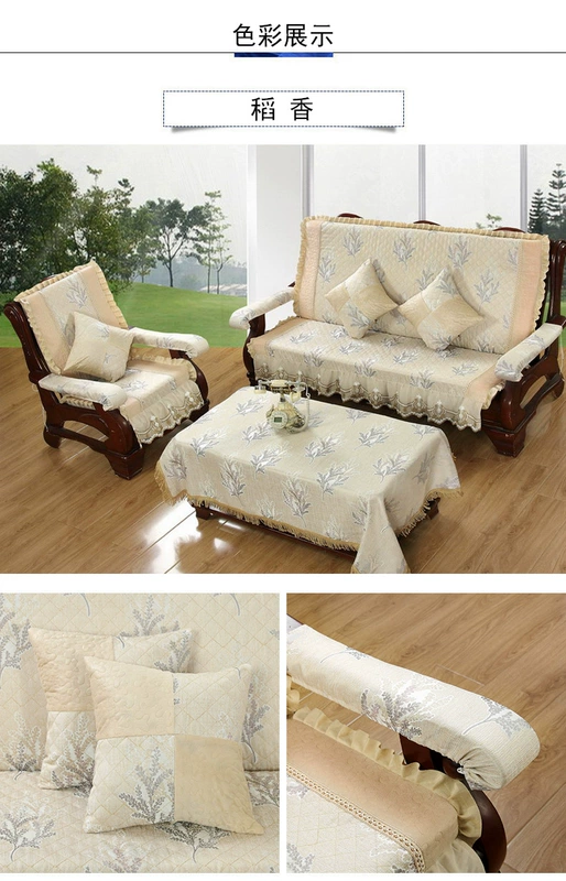 Mahogany sofa đệm Trung Quốc phong cách rắn sofa gỗ đệm pad pad mùa thu và mùa đông ghế gỗ đệm với tựa lưng ghế đệm tùy chỉnh nệm lót ghế gỗ
