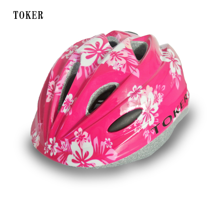 tokerA013 One Molded Boy and Women Children's Roller Scooter Scooter Cycling Helmet breathable multicolor S M