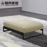 Минималистичный кожаный диван, подставка для ног для домашнего использования, воловья кожа