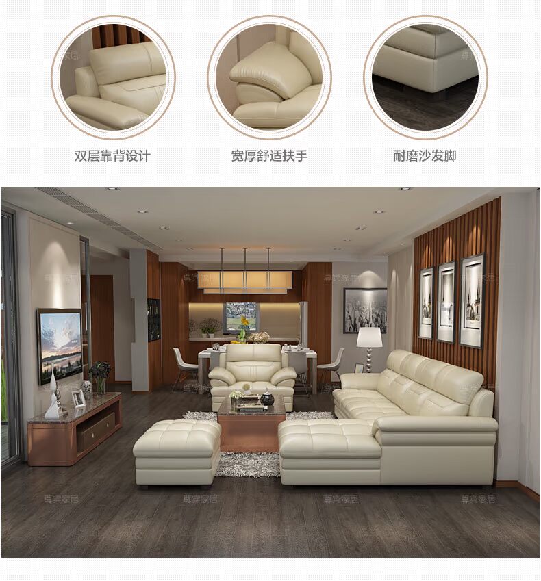 Tôn trọng Bin sofa da hiện đại nhỏ gọn lớp đầu tiên của phòng khách sofa da góc da sẵn sàng Đồ 660 - Ghế sô pha sofa phòng khách nhỏ giá rẻ