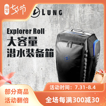Diving gear Lalever box Aqualung Explorer Roller Large capacity waterproof with roller deep dive