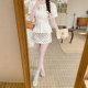 ສິ້ນກະໂປງສັ້ນ Satin Versatile Hip Cover Skirt
