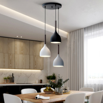 Nordic restaurant chandelier Three modern simple creative personality bar lamps Household dining room lights Atmospheric restaurant lights