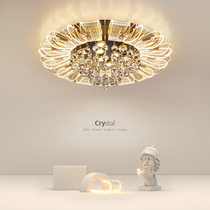 Light extravagant living room light 2022 New modern Nordic minimalist atmospheric home headlamps Crystal bedroom light suction dome lamp