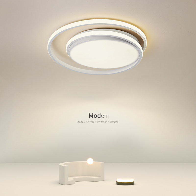 Bedroom lamp cozy romantic minimalist modern room lamps net red Nordic lamps LED ceiling light boy suction lights