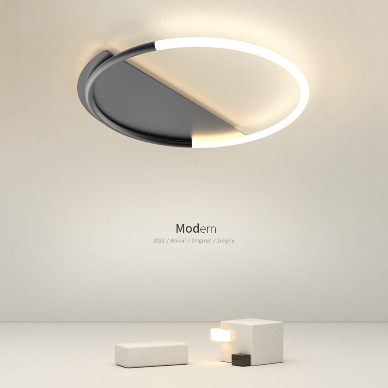 Minima modern bedroom suction light room Book room main bedroom lamp cozy romantic creative personality round Nordic lamps