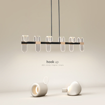 Modern minimalist restaurant chandelier dining room lamp dining room table creative personality bar Nordic light and luxurious tennis red light lamps