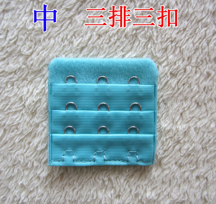 Bra dài khóa trong 3 hàng 3 khóa đồ lót trở lại móc áo ngực mở rộng khóa mở rộng ba vú đồ lót khóa mở rộng khóa dây cố định áo lót giá rẻ