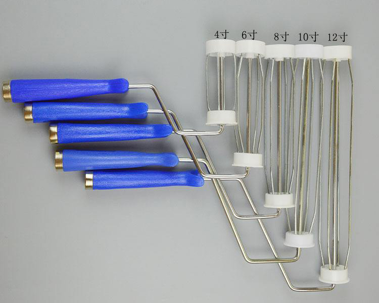 PE dust roller dust roller dust roller stick dust handle extended rod 8 inch 12 inch paper roll handle