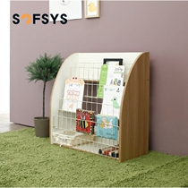 Childrens bookshelf Picture book stand Magazine stand Nordic book and newspaper stand Floor display stand Simple data shelf Baby bookshelf