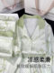 浪莎睡衣女款新中式冰丝绸春秋长袖薄款国风竹子女士家居服送妈妈