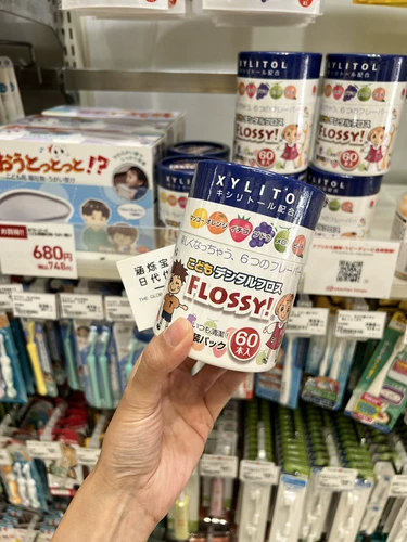 Японская детская зубная нить, упаковка, 60 шт