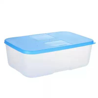 Tupperware refrigerated fresh-keeping box rectangular transparent plastic refrigerator storage 0 3 0 65 0 7 1 7L