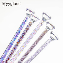 Diamond long handle coffee stirring stick ins net red cute fairy stick glass spoon creative cocktail bartender