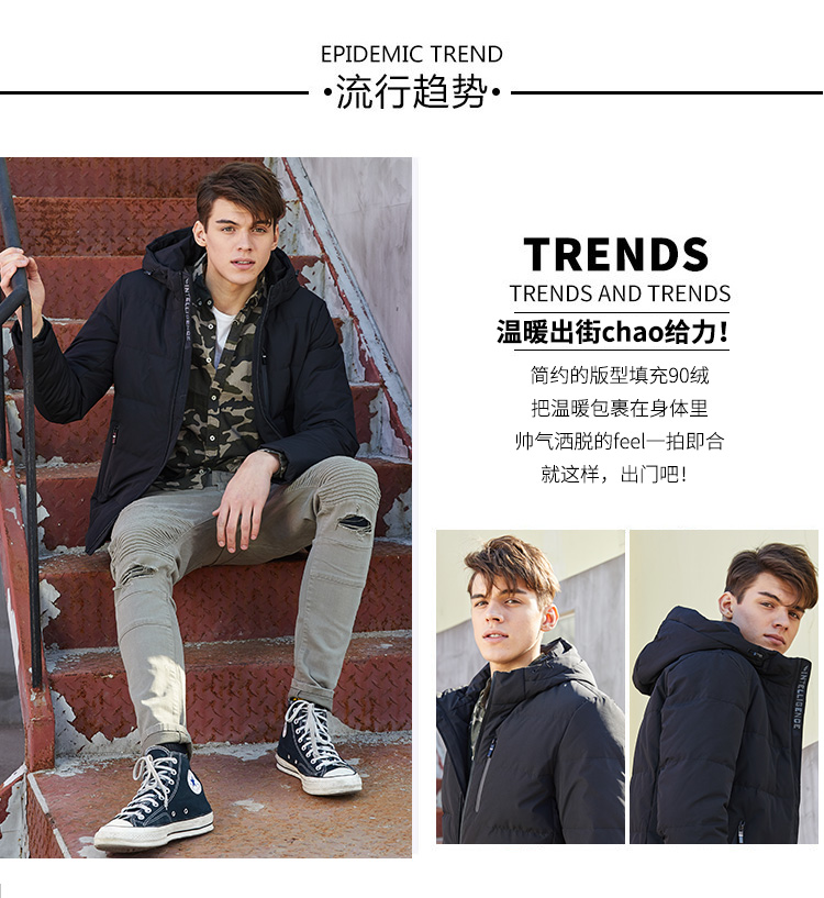 Blouson homme BOSIDENG    en Nylon - Ref 3123148 Image 9