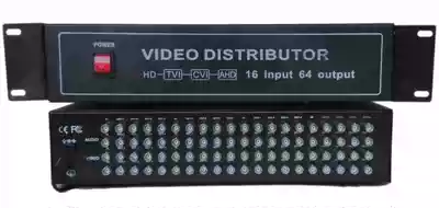 Camera TVI CVI AHD coaxial high-definition video splitter 16 in 64 out 16 groups 1 point 4