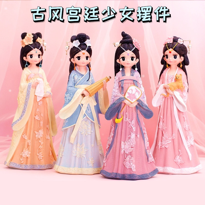 Palace ancient costume Hanfu doll decoration princess fairy decoration ancient style doll finished Chinese style gift for foreigners