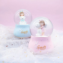 Cartoon Little Animals Snow Music Water Crystal Ball Little Bear Princess Sky City Eight Soundbox Little Girl Birthday Presents