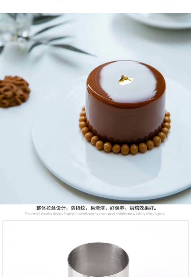 2 inch 3 inch thép không gỉ tròn nhỏ mousse ring khuôn bánh khuôn bánh quy cắt vòng tròn chết 10 vòng tròn - Tự làm khuôn nướng khuôn bánh kẹp
