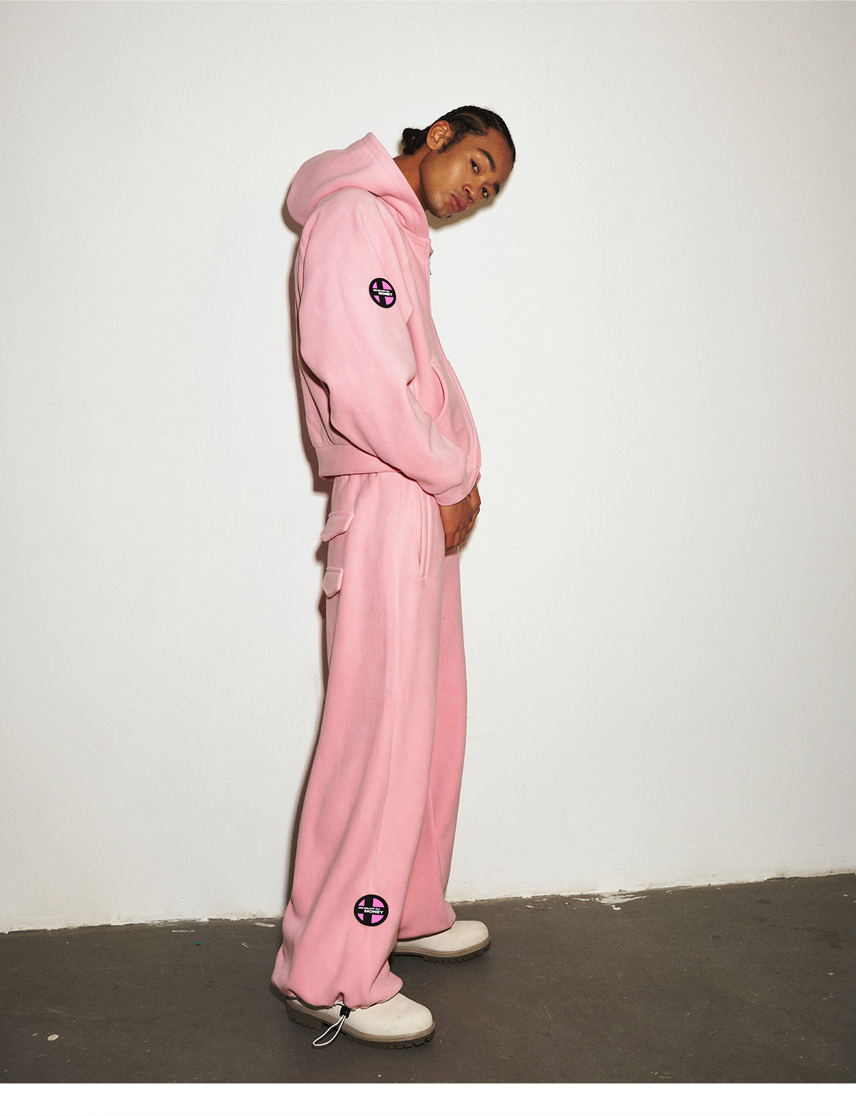 MEDM Fleece Zip-Up Hoodie and Drawstring Pants