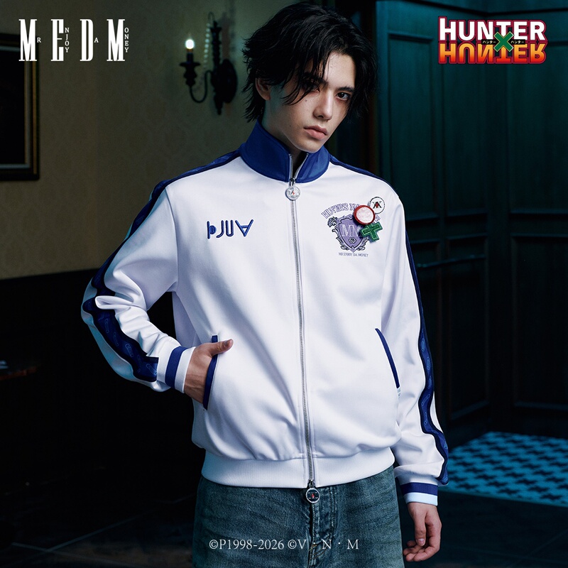 Medm｜Hunter × Hunter Collaboration Series - Character Icon Sports Jacket with Contrasting Color Stand-Up Collar