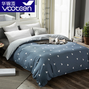 Hua Jin Tian đầy đủ bông quilt cover mảnh duy nhất bộ đồ giường mùa thu và mùa đông duy nhất đôi bông quilt cover ký túc xá sinh viên 1.5 m 1.8 m giường